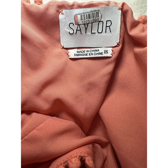 SAYLOR Louisa‎ Midi Coral Lace Romantic Feminine Dress SIZE XS RETAIL $253 - Picture 5 of 10